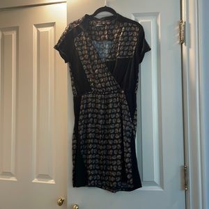 Côtélac faux wrap polyester dress size 0